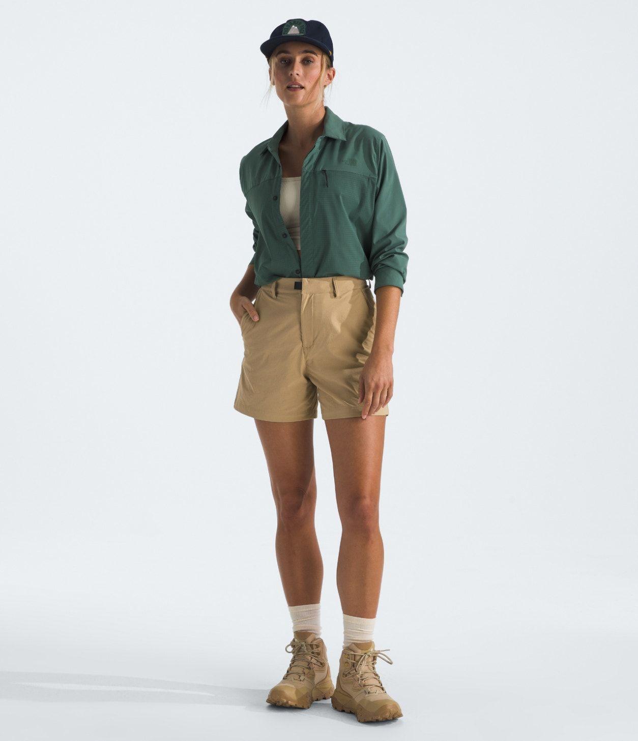 Short The North Face Mujer De Trekking Basin Café-3