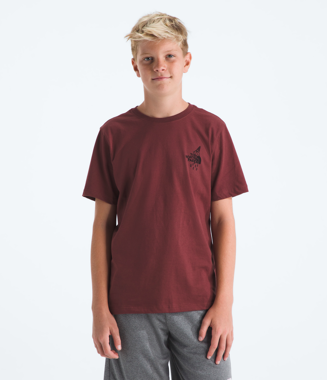 Polera Teen Evo Snow Sports Short Sleeve Tee- Graphic Niños Burdeo-3