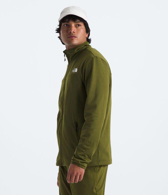 Polar Hombre The North Face Cedar Trail Grid Full Zip Verde-4