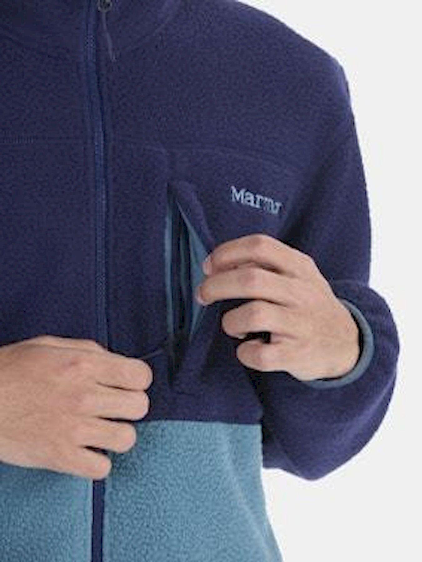 Polar Marmot Hombre Aros Fleece Jacket Azul Azul-2