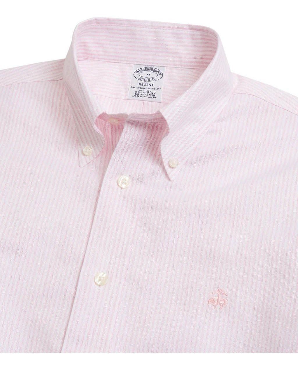 Camisa Brooks Brothers Hombre Non-iron Regent Fit- BB71 Rosado-1