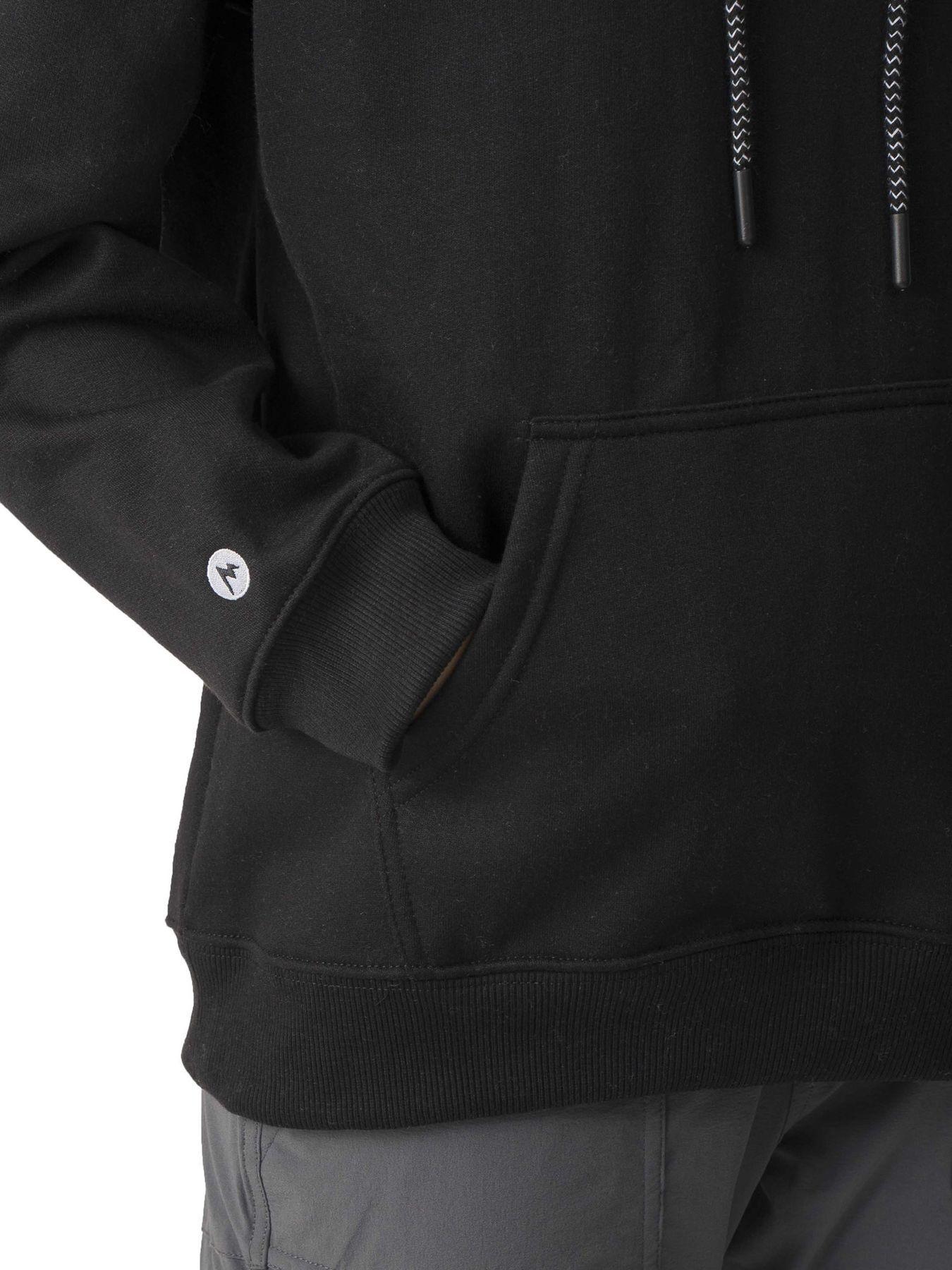 Polerón Marmot Mujer Chest Retro Logo Hoody Negro-4