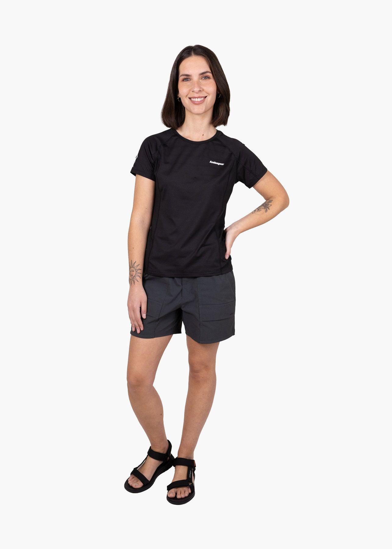 Polera Andesgear Mujer Vizcachas Negro V26-2