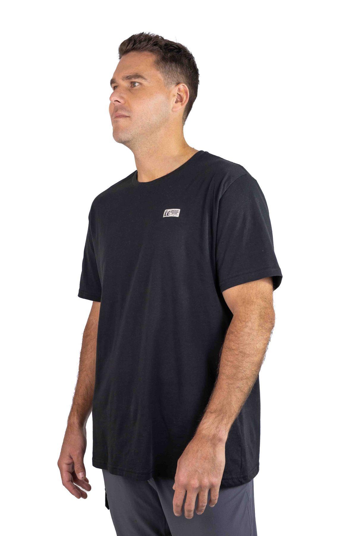 Polera Marmot Hombre Chest Label Tee Negro-1