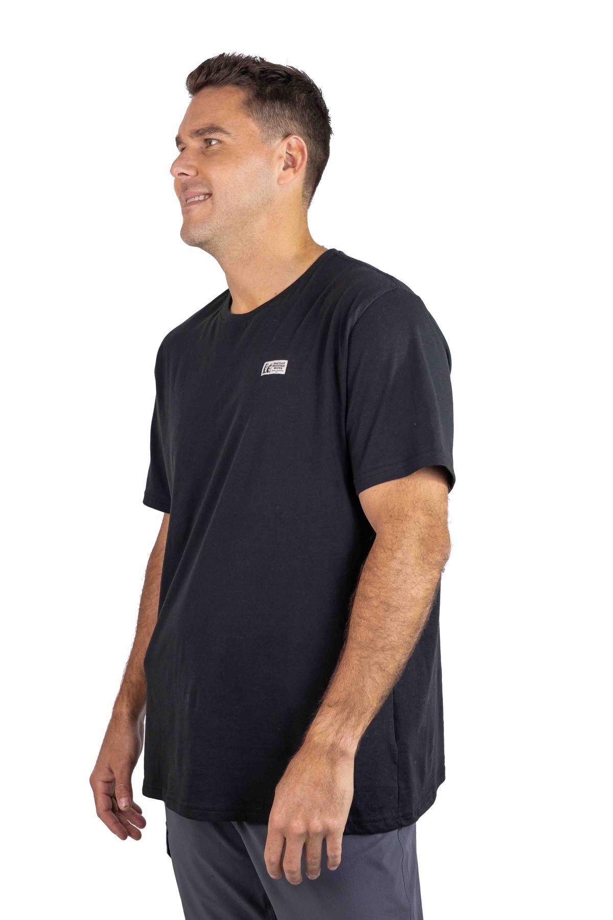 Polera Marmot Hombre Chest Label Tee Negro-4