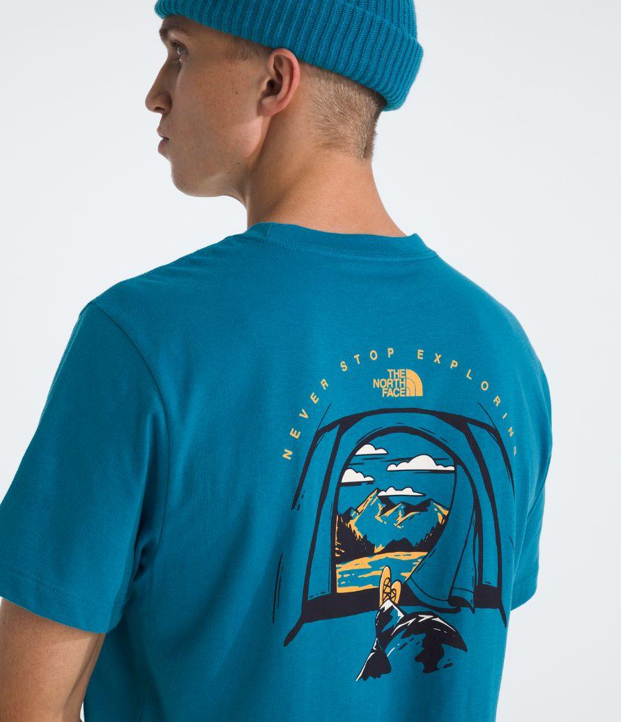 Polera Evo Tent Short Sleeve Tee- Graphic Hombre Turquesa. -3