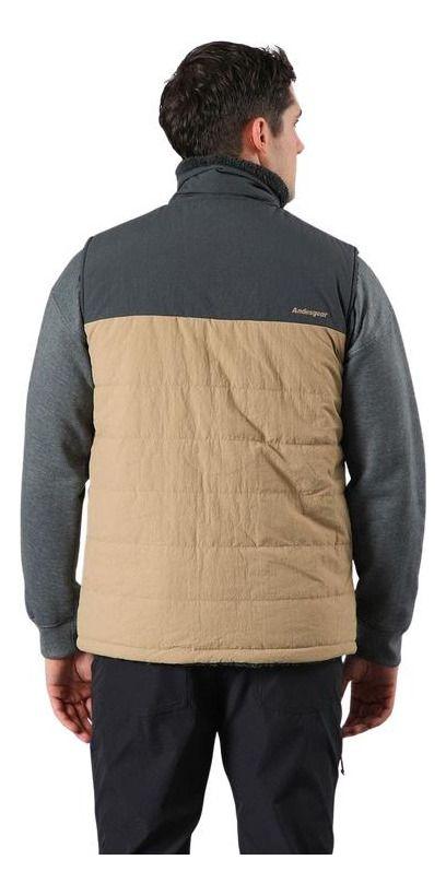 Chaqueta Andesgear Hombre Reversible Trancura Vest Cafe Café-1