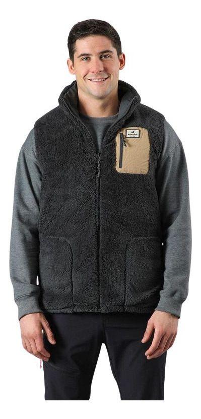 Chaqueta Andesgear Hombre Reversible Trancura Vest Cafe Café-4