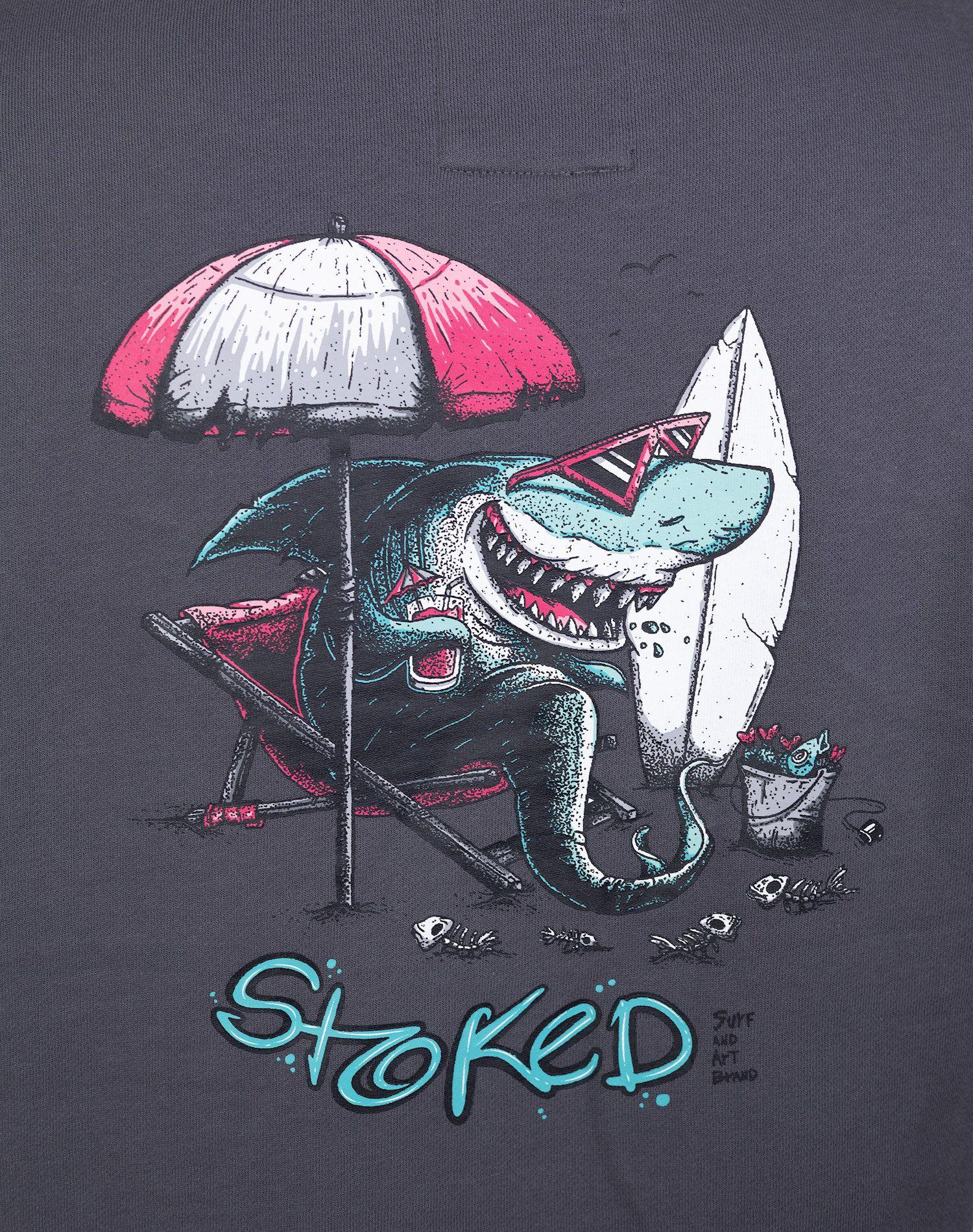Poleron Stoked Hombre Shark Gris-3