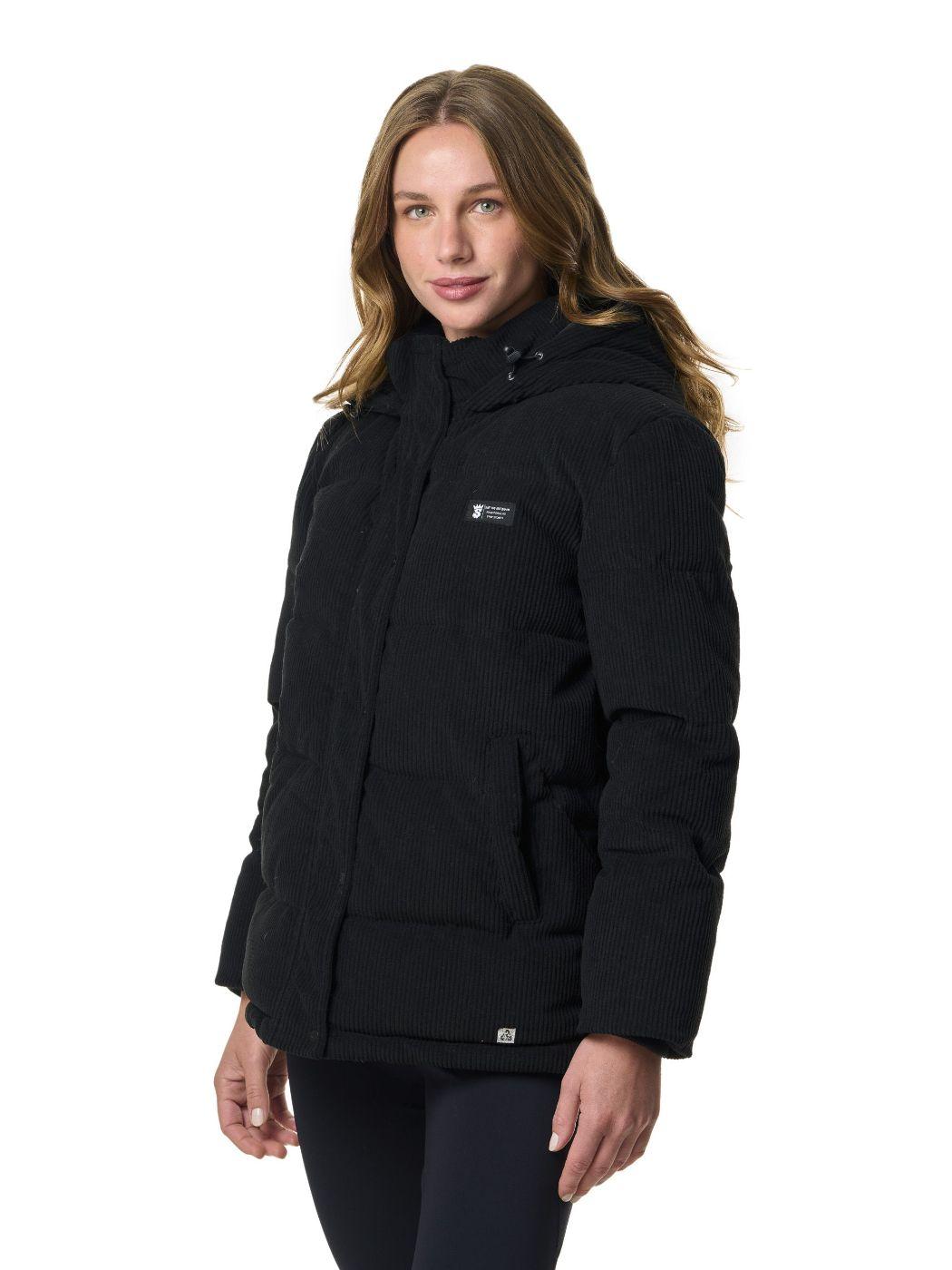 Chaqueta Stoked Mujer Flip Hoodie Negro-1
