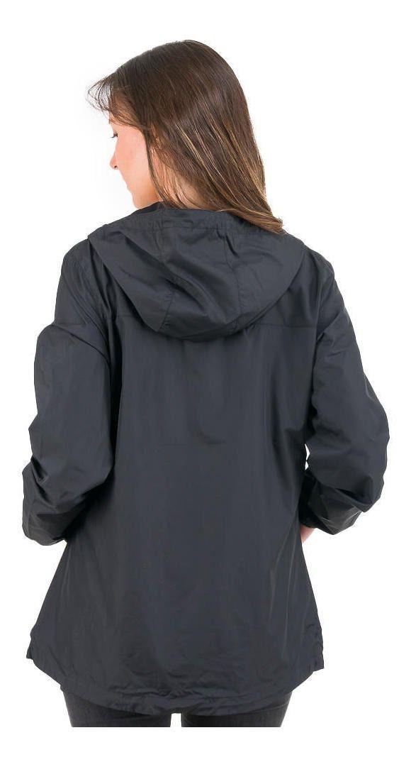 Chaqueta Kivül Mujer Cortaviento Mila Reciclada Negro-2