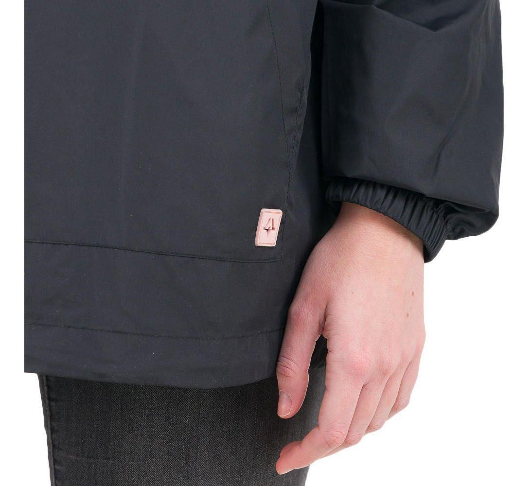 Chaqueta Kivül Mujer Cortaviento Mila Reciclada Negro-3