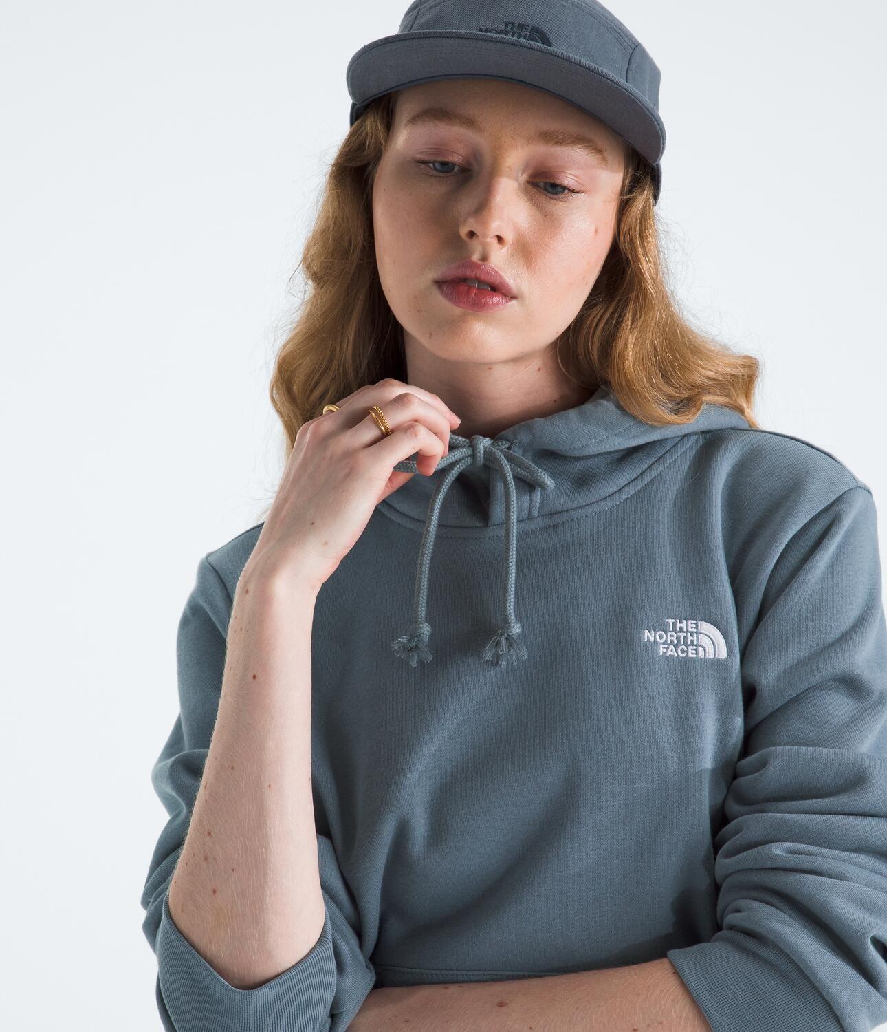 Poleron Evo Emb Hoodie Mujer Gris-1