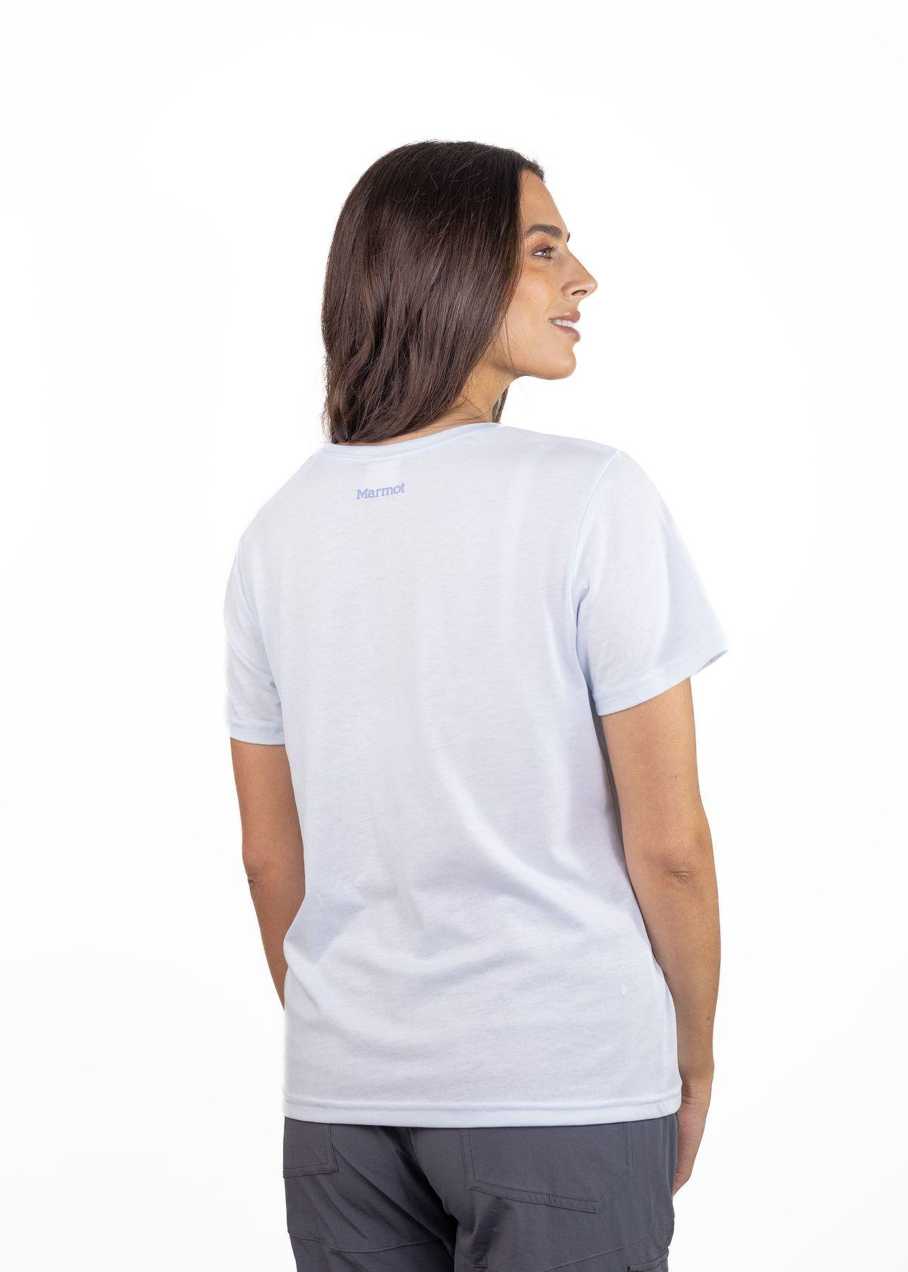Polera Marmot Mujer Circle Logo Tee Blanco-2