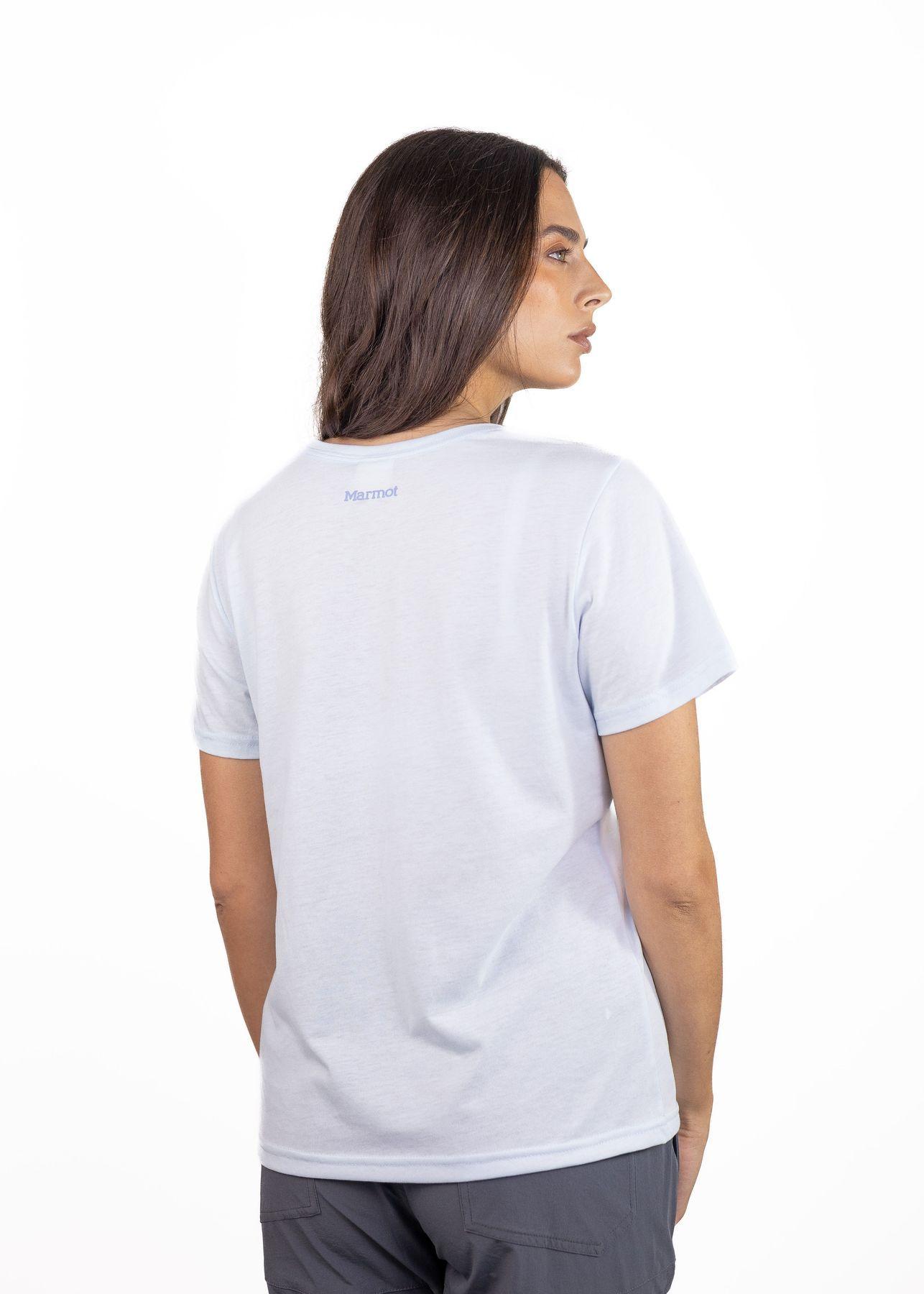 Polera Marmot Mujer Circle Logo Tee Blanco-4