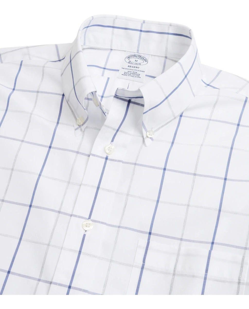 Camisa Brooks Brothers Hombre Non-iron Regent Fit- BB17 Blanco-1