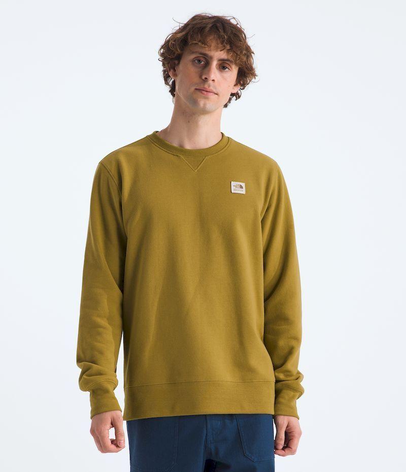 Poleron The North Face Hombre Heritage Patch Crew Verde-0