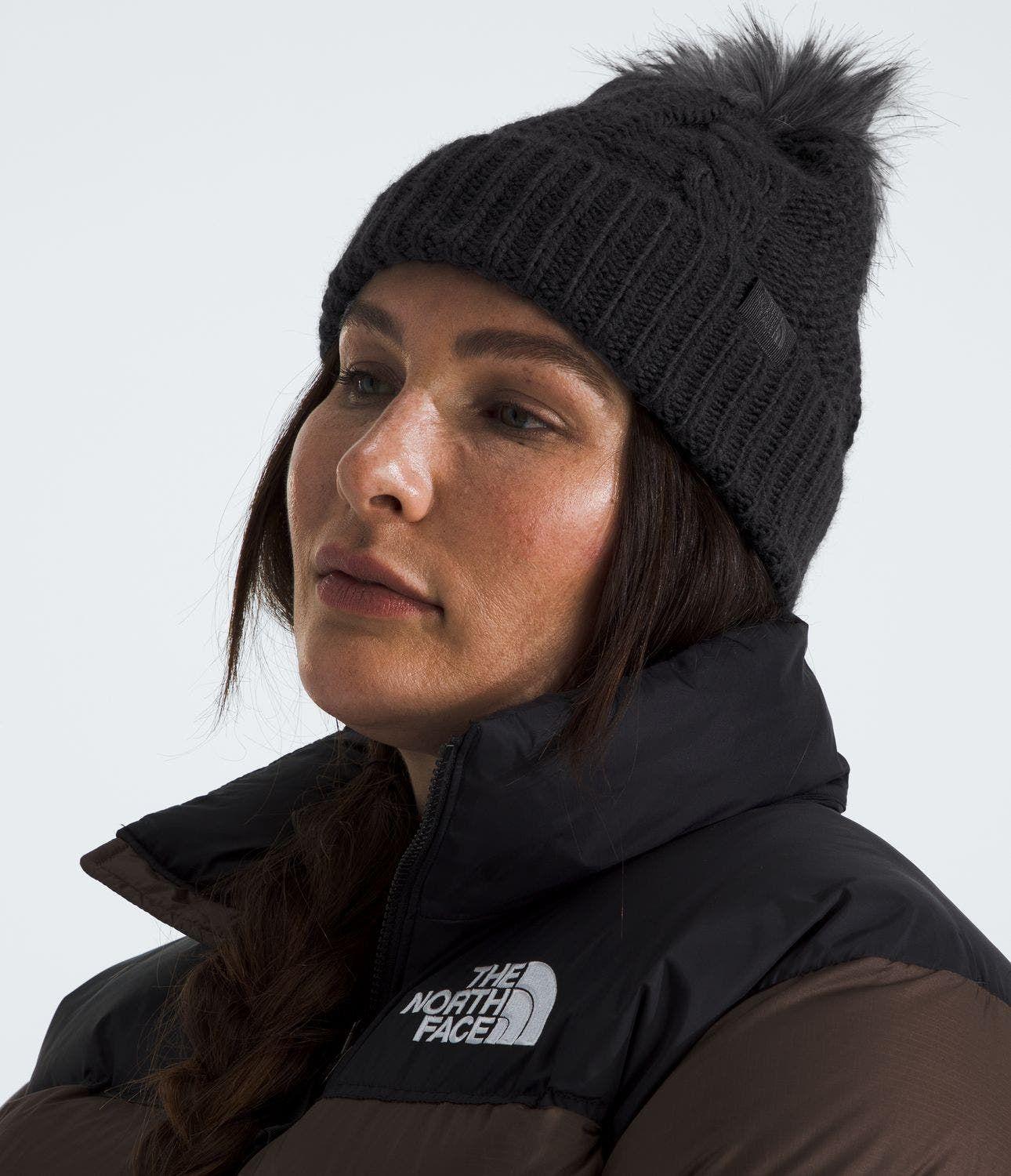 Gorro Oh Mega Fur Pom Mujer Negro-1
