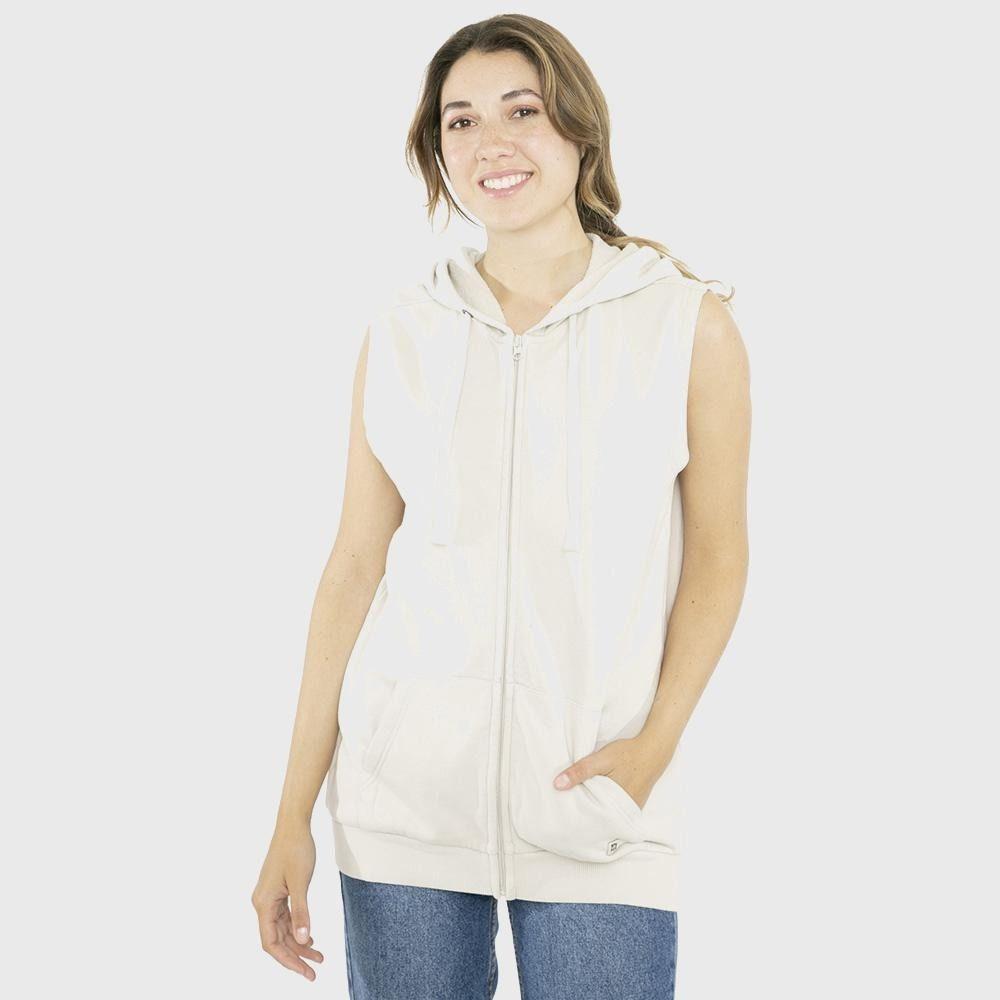 Polerón Stoked Mujer Femenino Doca Reciclado Crema-0