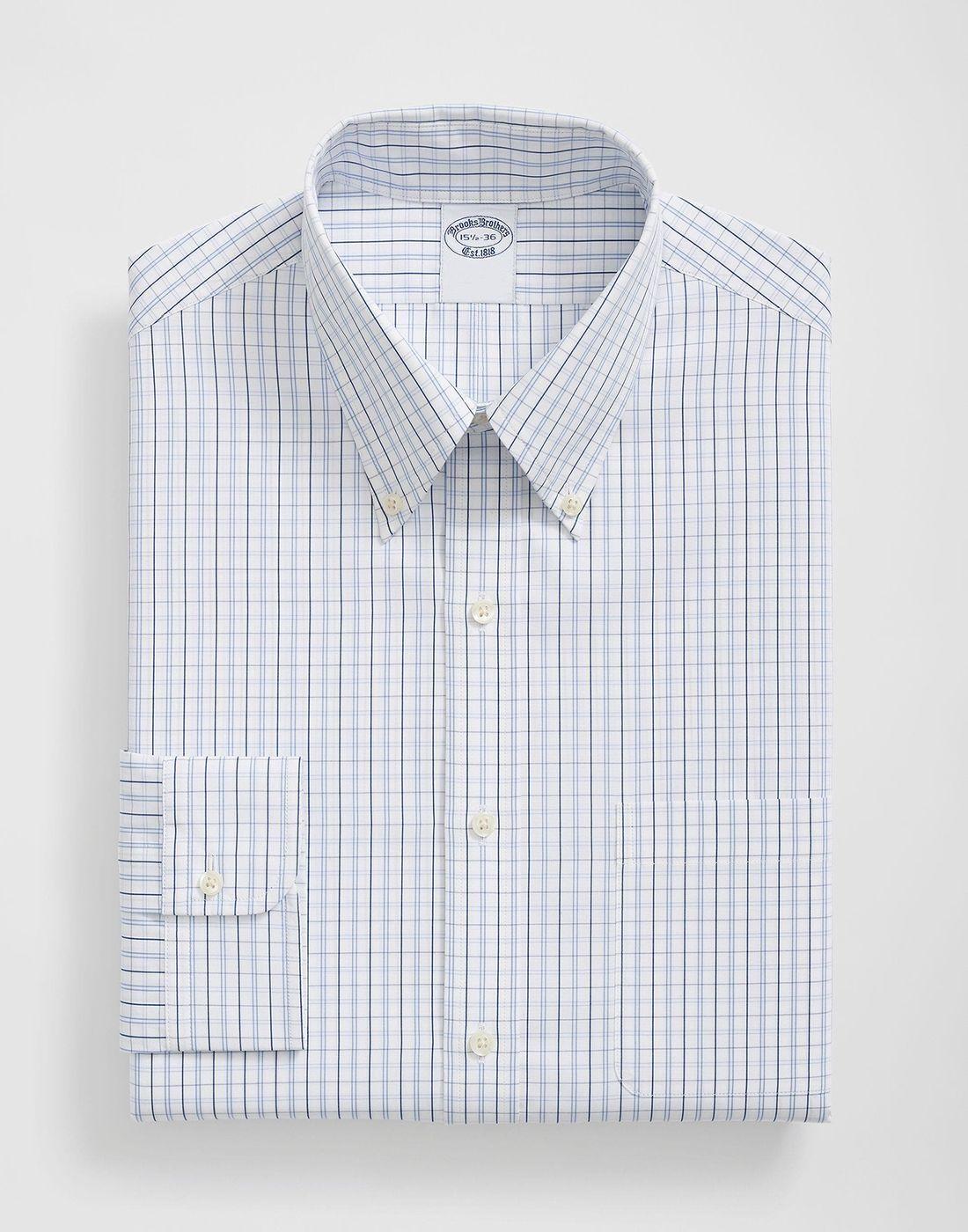 Camisa Brooks Brothers Hombre Ds Reg Fin Pbd Reg Blanco-2