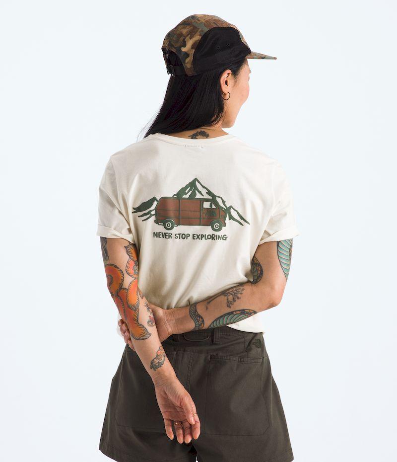 Polera The North Face Mujer S/S Outdoor Graphic Tee Beige-0