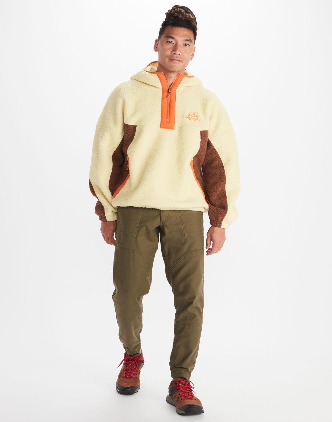 Polar Marmot Hombre Super Aros Fleece Hoody Beige-0