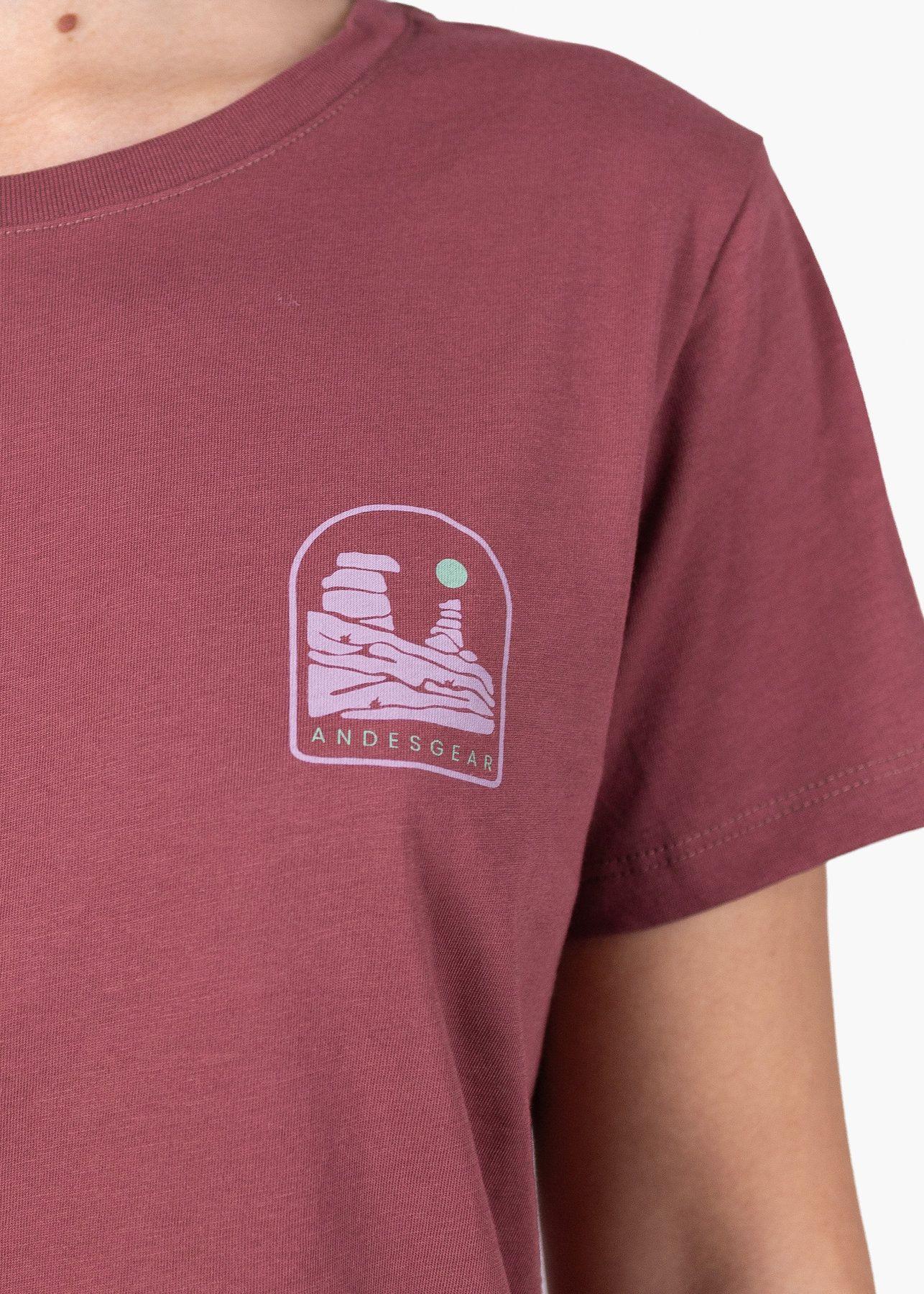 Polera Andesgear Mujer Logo Rojo-4