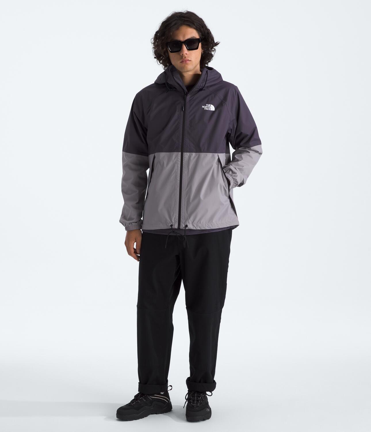 Chaqueta Impermeable Antora Hoodie Hombre Morado-1