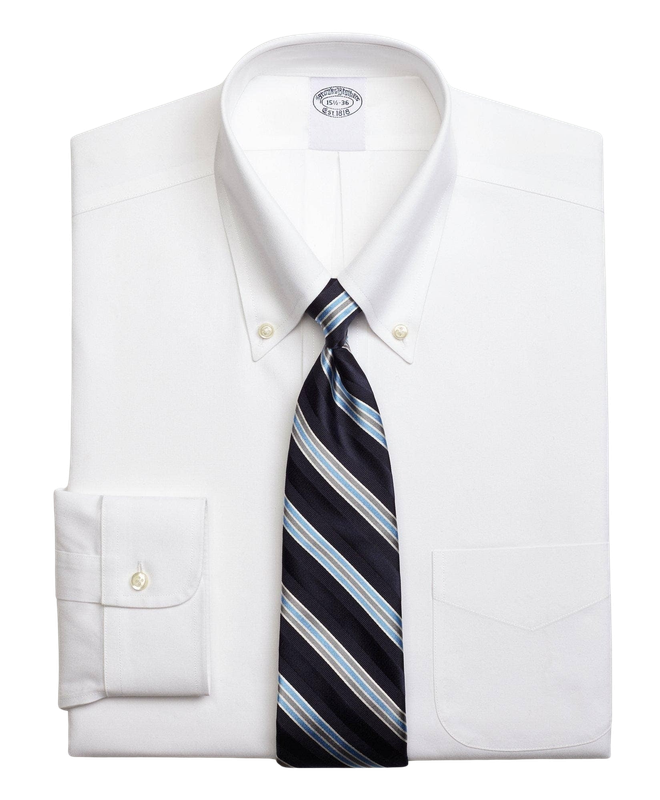 Camisa Cotton Pinpoint Slim Non-Iron Down Blanco-0