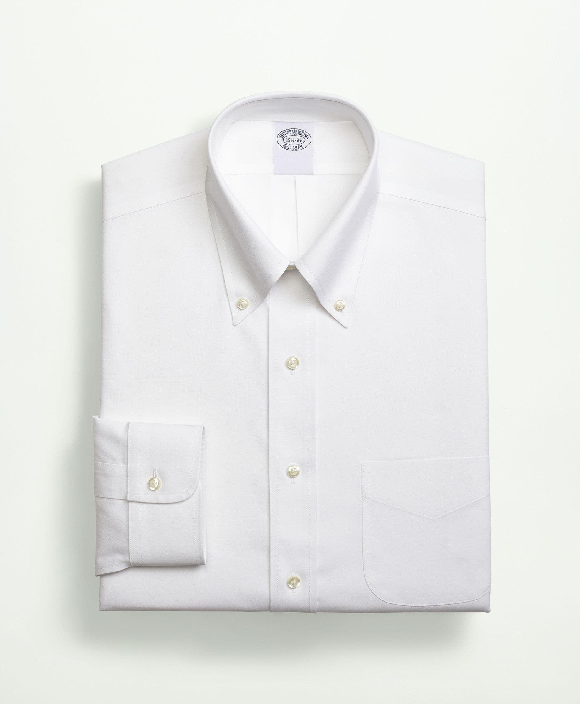 Camisa Cotton Pinpoint Slim Non-Iron Down Blanco-3