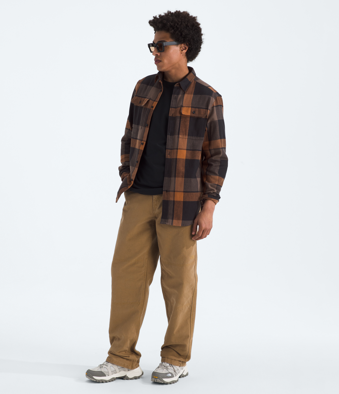 Camisa Arroyo Flannel Shirt -Plaid Hombre Café-2