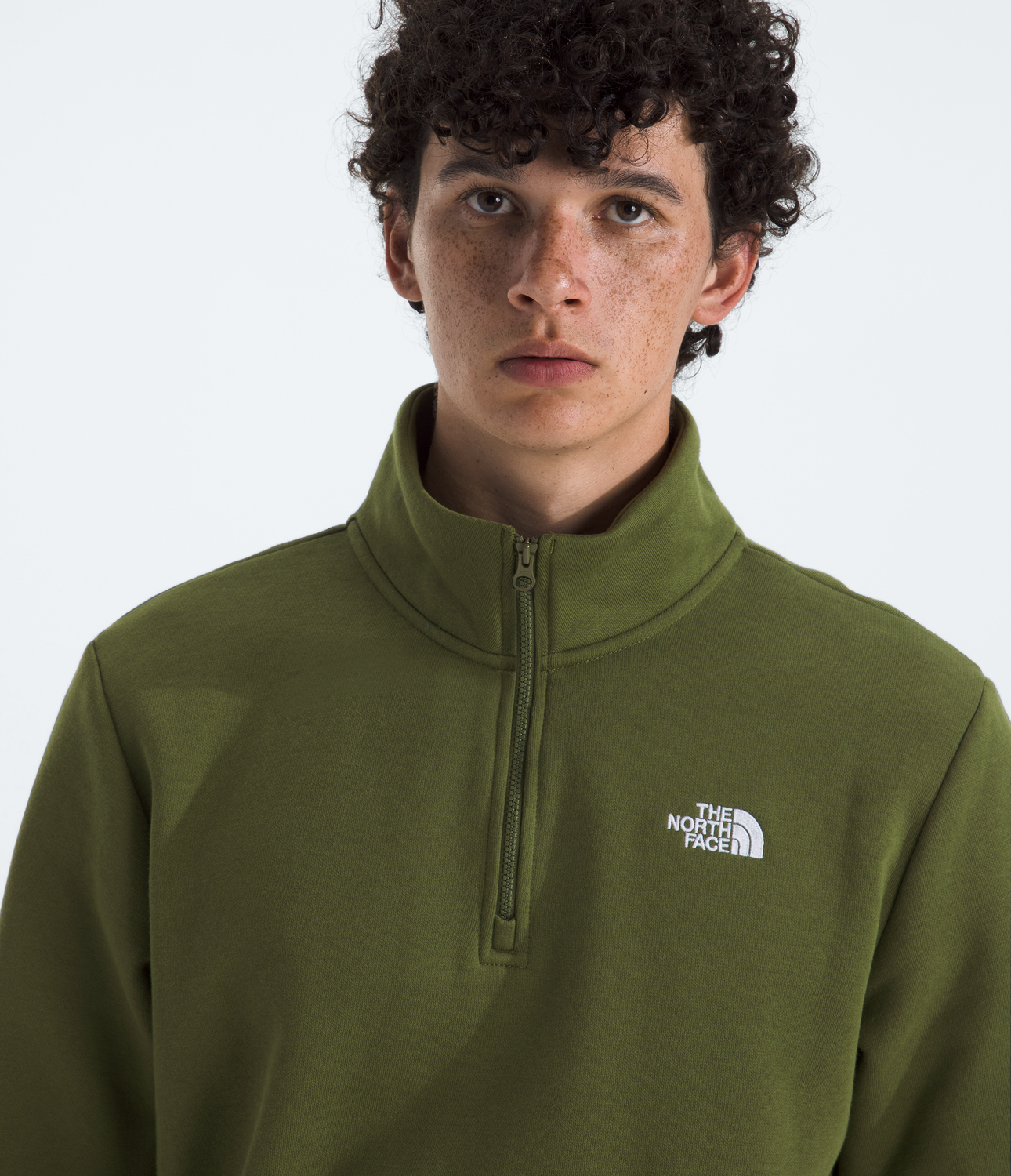 Poleron Evo Simple Dome 1/4 Zip Hombre Verde-2