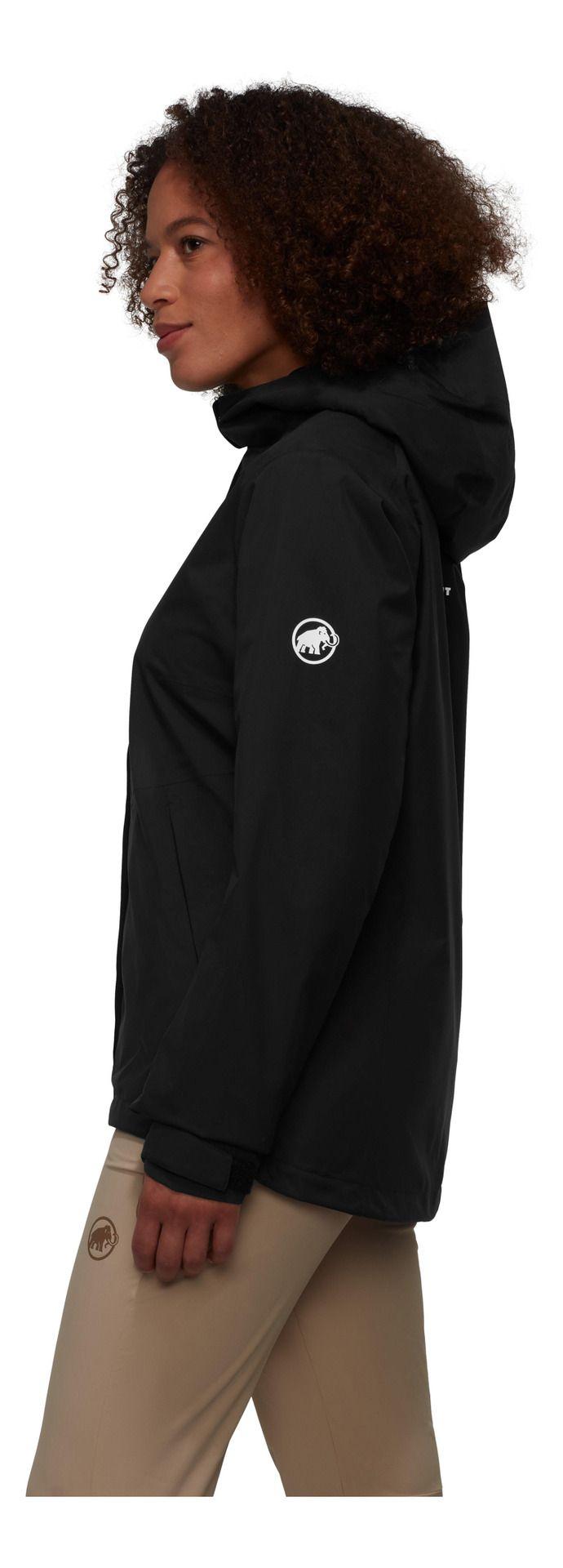 Chaqueta Mammut Mujer Alto Hs Hooded Negro-1