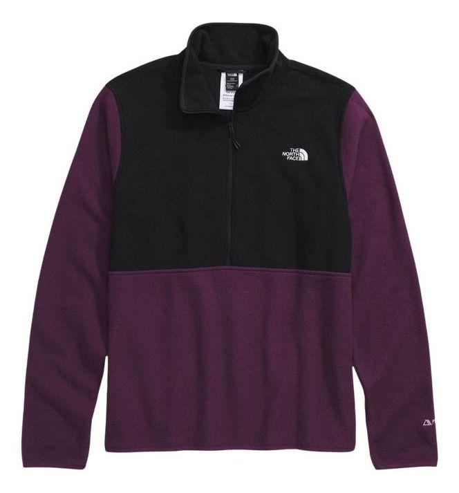 Polar The North Face Hombre Alpine Polartec 1/4 Zip Morado-3