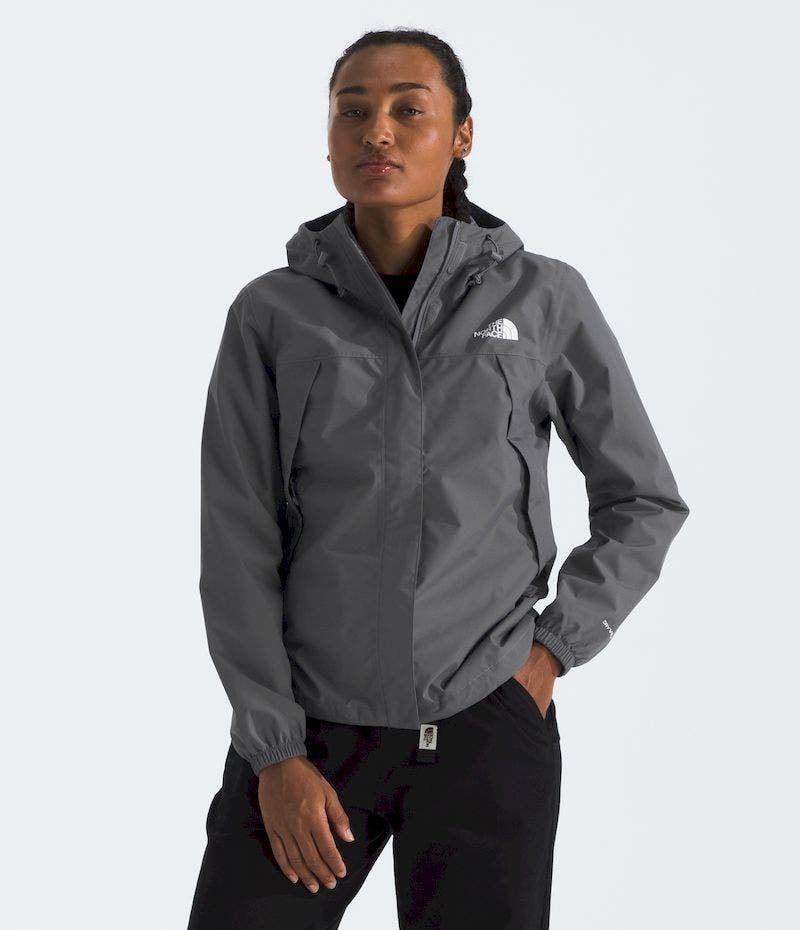 Chaqueta The North Face Mujer Impermeable Antora Gris-0