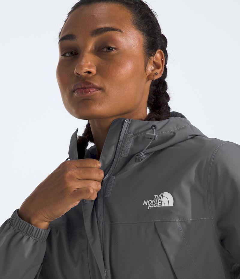Chaqueta The North Face Mujer Impermeable Antora Gris-1
