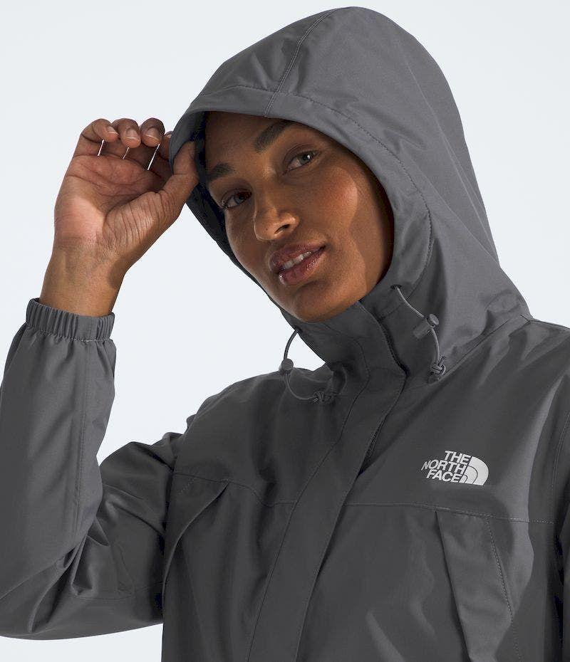 Chaqueta The North Face Mujer Impermeable Antora Gris-5