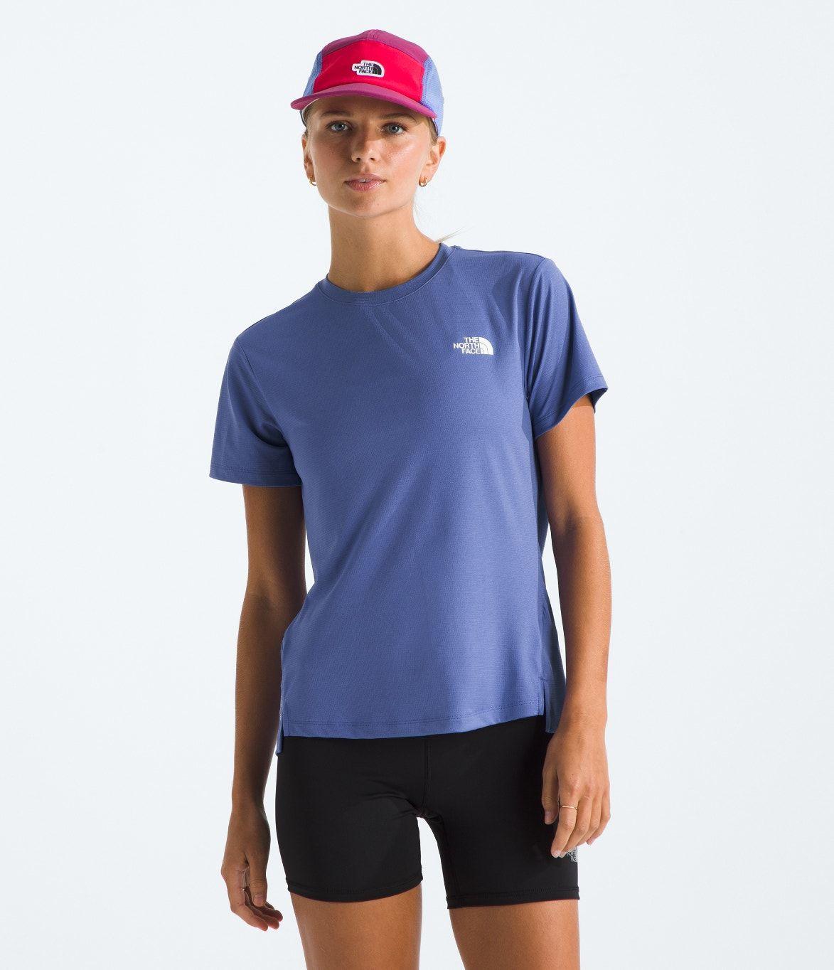 Polera The North Face Mujer Deportiva Flex S/S Celeste-0
