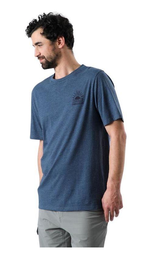 Polera Andesgear Hombre Naturaleza Retro Azul Azul-0