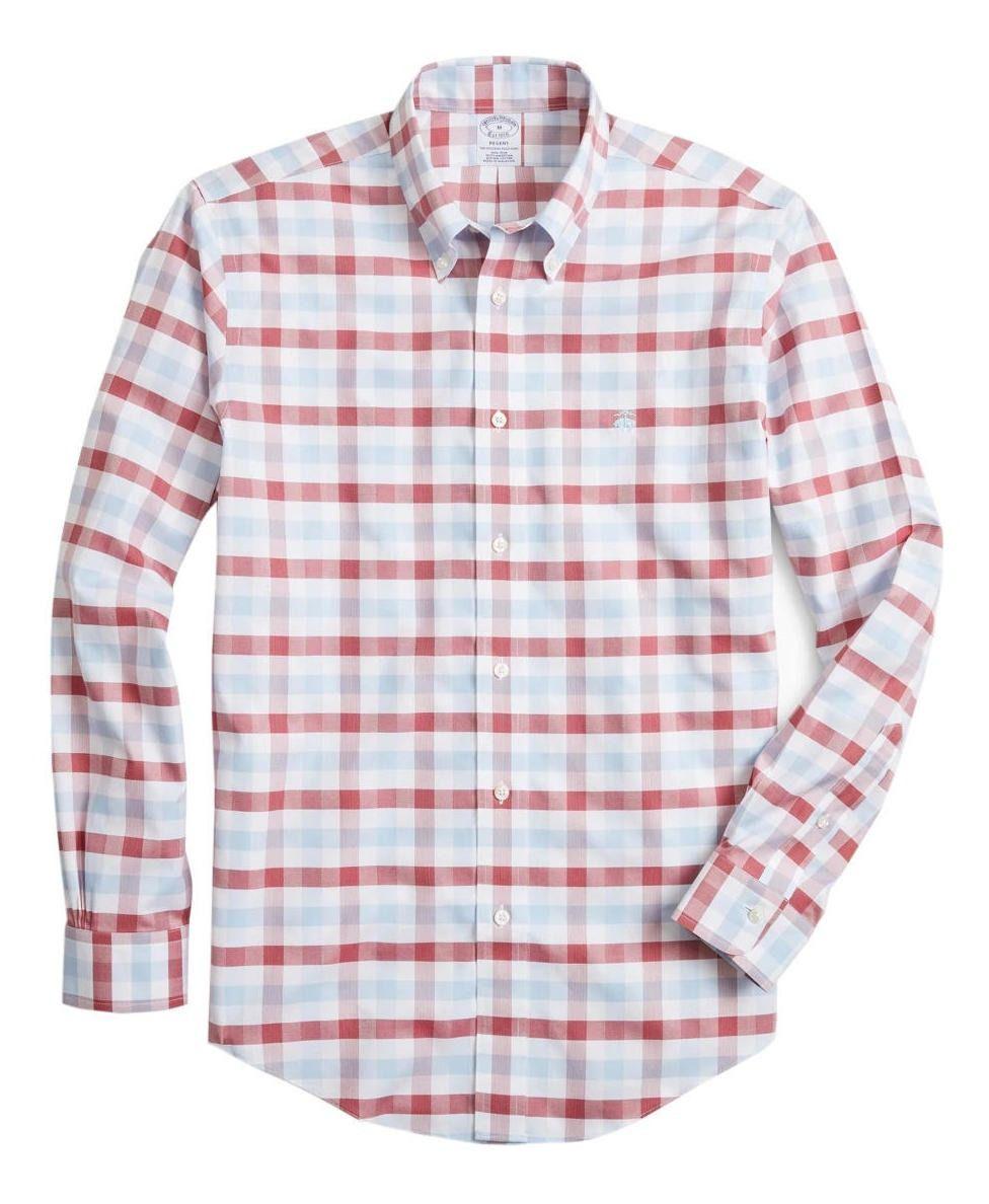 Camisa Brooks Brothers Hombre Non-iron Regent Fit- BB47 Rojo-0