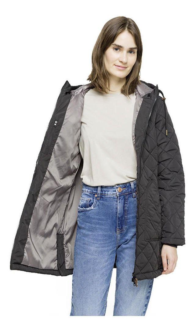 Chaqueta Kivül Mujer Gizella Long Negro-2