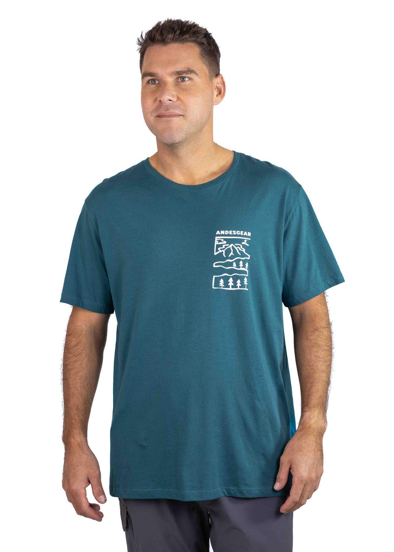 Polera Andesgear Hombre Paisaje Verde-0