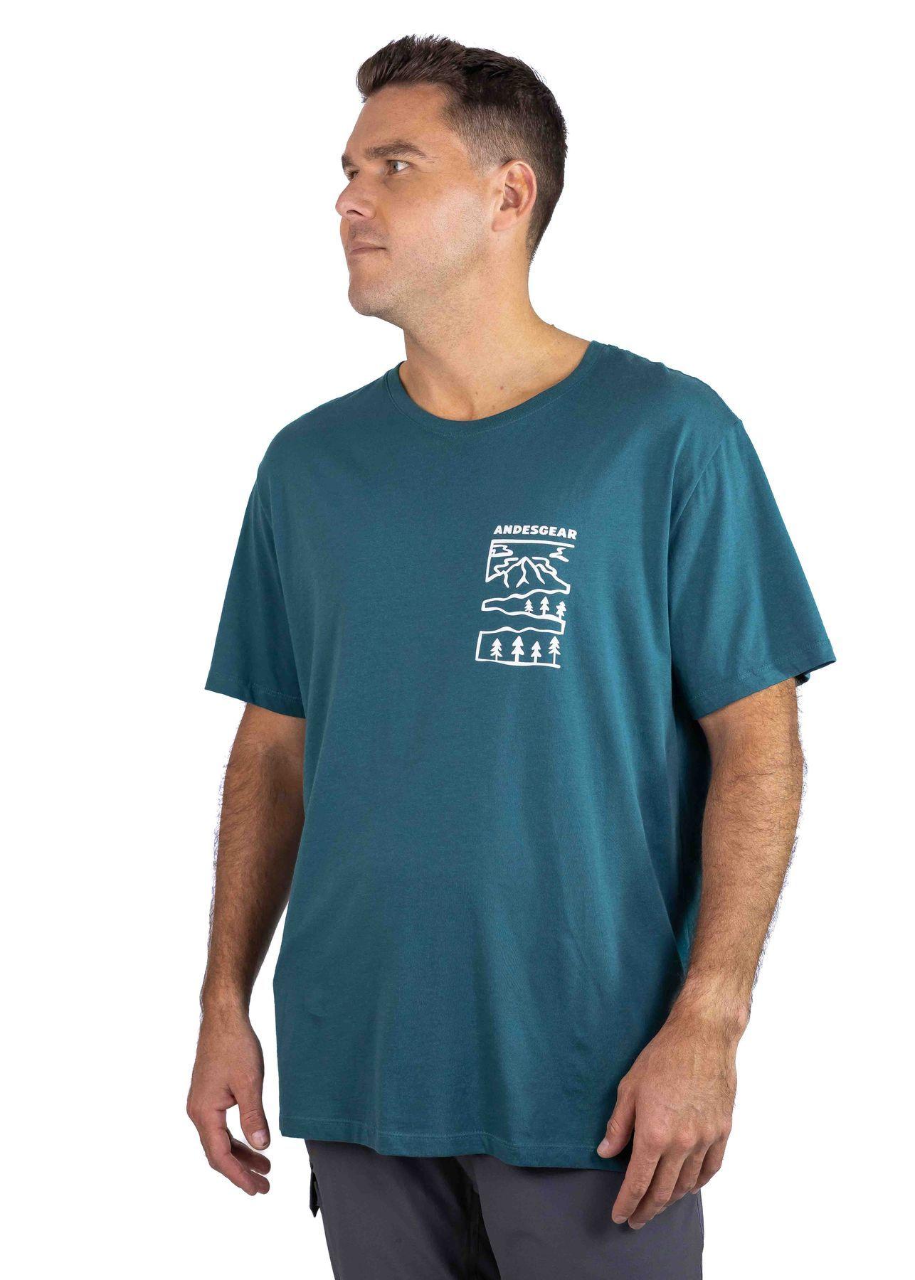 Polera Andesgear Hombre Paisaje Verde-1