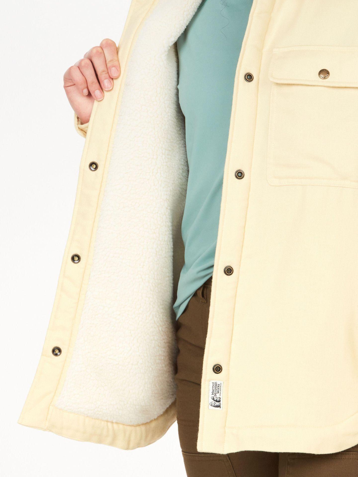 Chaqueta Marmot Mujer Ridgefield Sherpa Amarillo-3