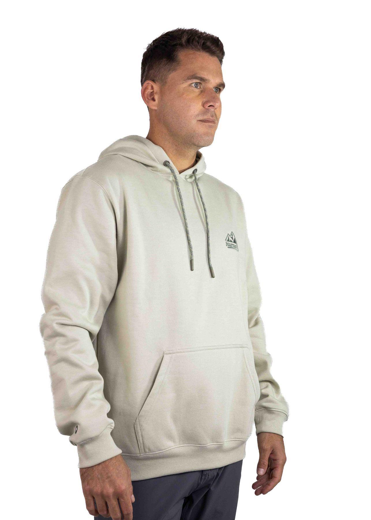 Polerón Marmot Hombre Chest Retro Logo Hoody Gris-2