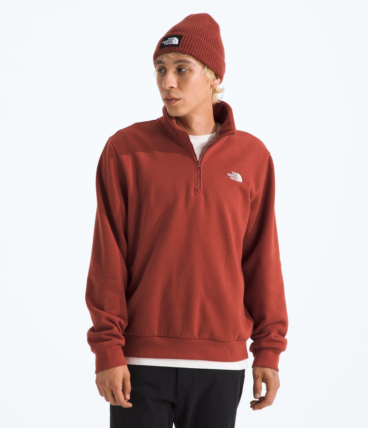 Poleron Evo Simple Dome 1/4 Zip Hombre Rojo-0