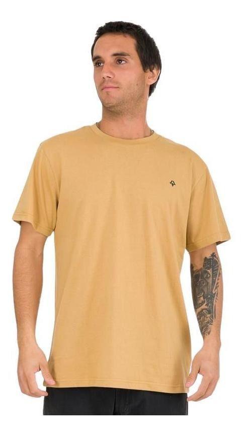 Polera Kivül Hombre Logo Reciclada Amarillo-0