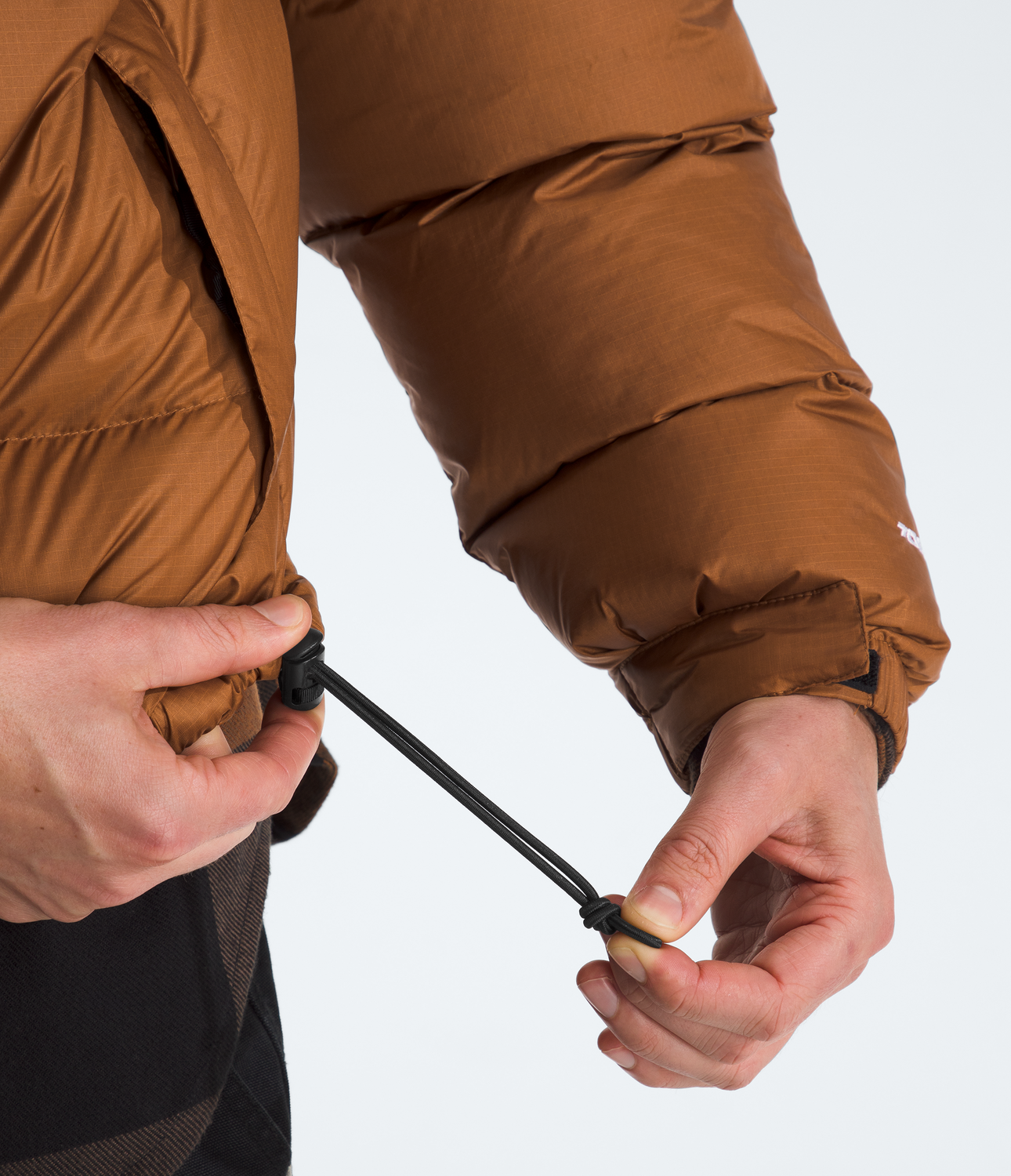 Chaqueta De Pluma 1996 Retro Nuptse Hombre Café-4