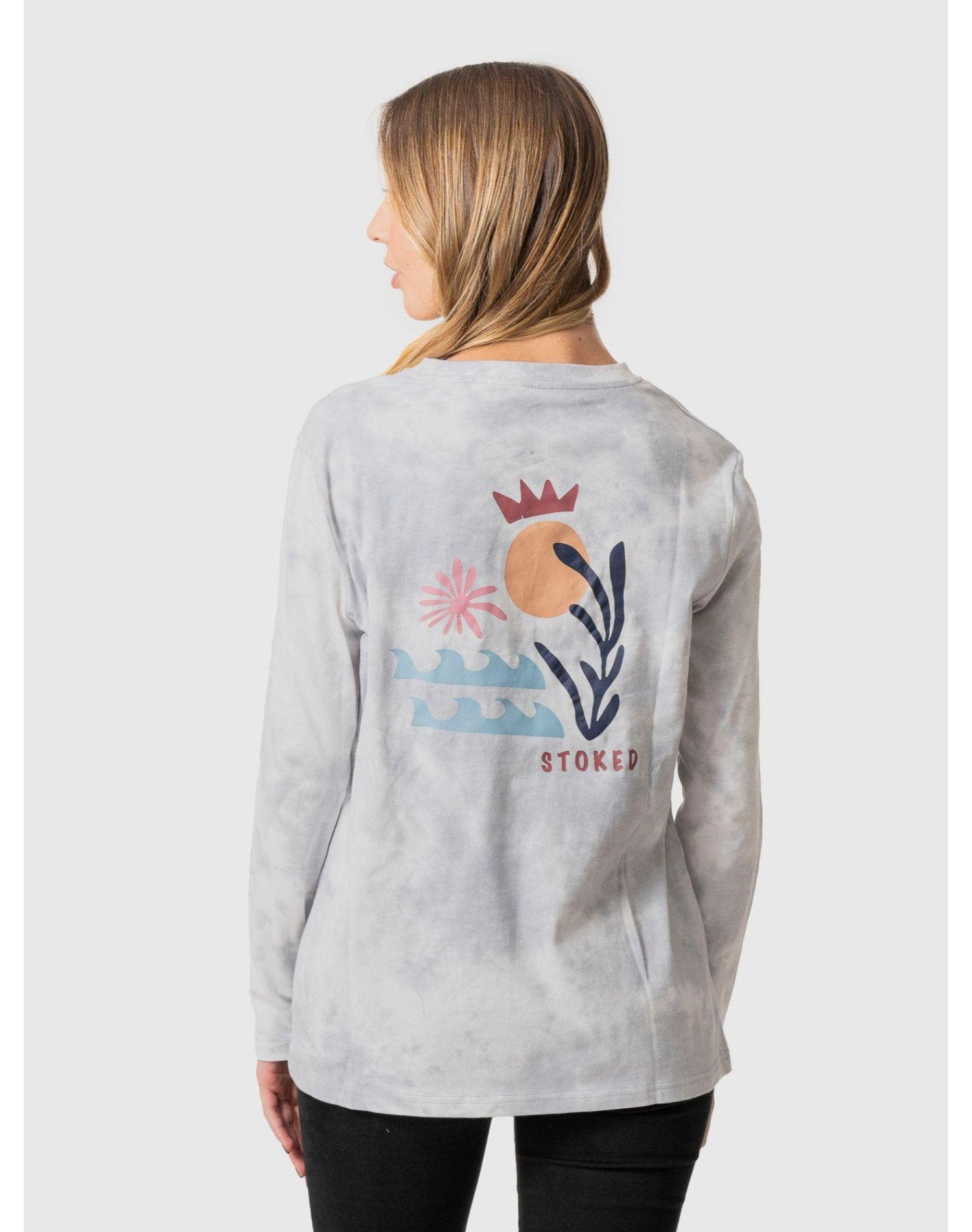 Polera Stoked Mujer Clouds Ml Azul Azul-2