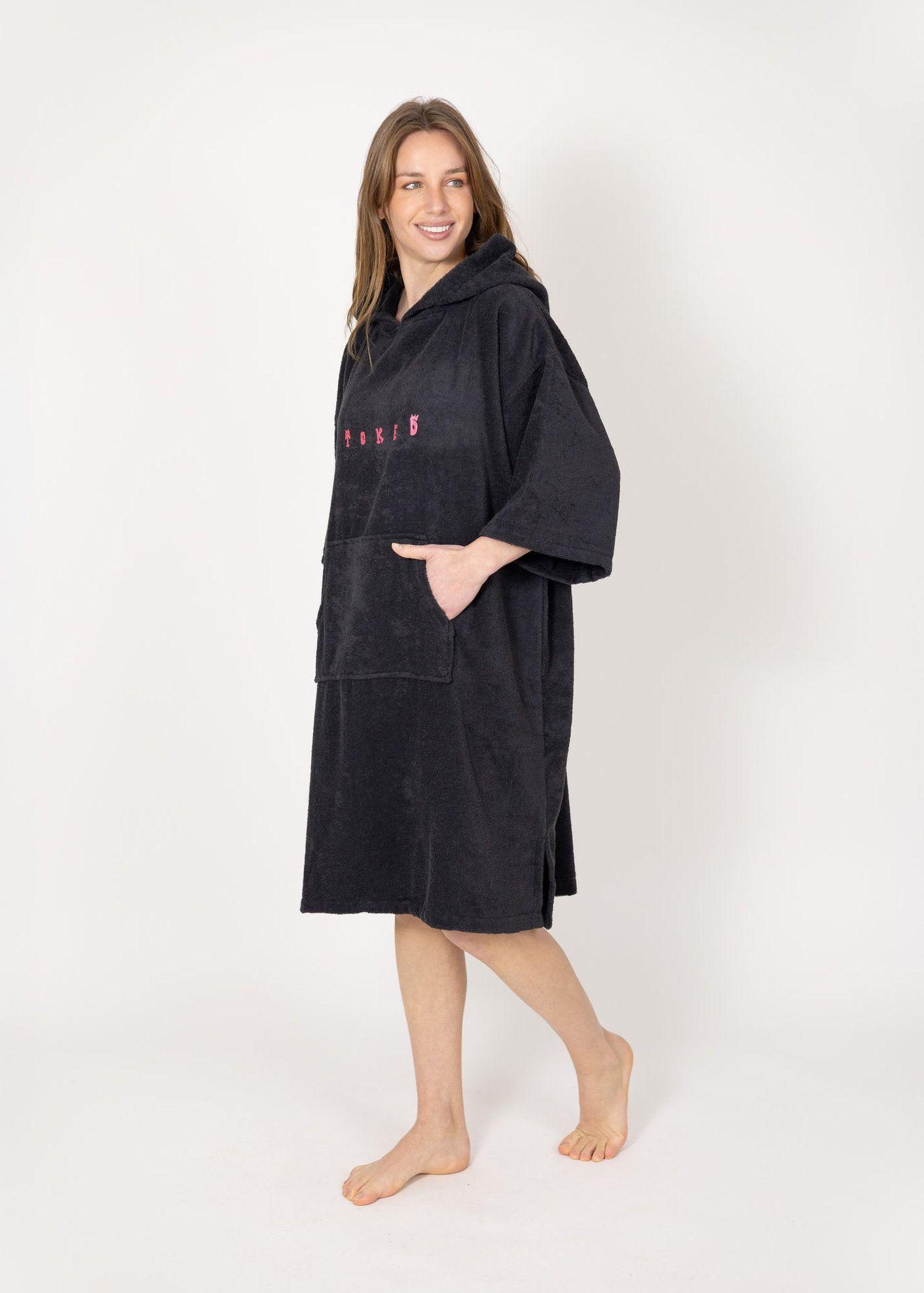 Poncho Stoked V26 Mujer Negro-4